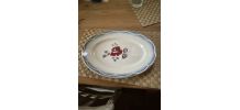 Grand plat de service ovale Digoin Sarreguemines "Magali".