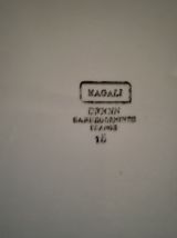 Grand plat de service ovale Digoin Sarreguemines "Magali".