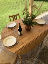 Table de ferme à volets 