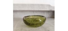 Cendrier en verre bullé style Biot 