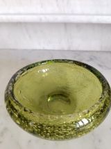 Cendrier en verre bullé style Biot 
