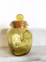 Deux pots en verre bullé Biot 