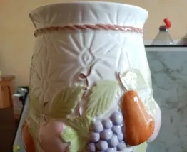 Vase en barbotine