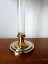 Lampe plexiglas palmier style Maison Charles 