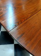 Table ronde extensible scandinave vers 1960 