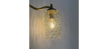 PAIRE D’ANCIENNES APPLIQUES EN VERRE BULLE VINTAGE