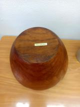 Grande coupe en teck vintage 