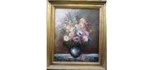 TABLEAU nature morte au bouquet de fleurs de Robert Mogisse