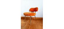 Chaise moumoute orange Pelfran 