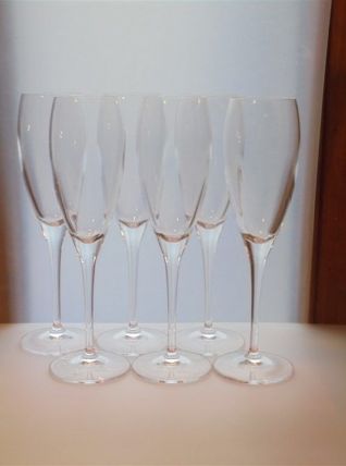  Set de 6 flûtes à champagne 