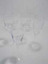  Set de 6 flûtes à champagne 