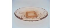  Plat art déco rose