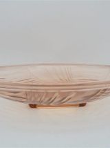  Plat art déco rose