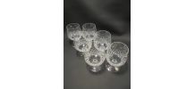  Set de 6 verres à cognac 