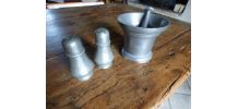 Ensemble Salière Poivrière et Mortier/ Pilon