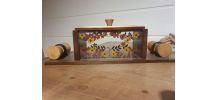 Bonbonnière vintage bois/verre