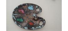 Palette de peinture en céramique (Vallauris)