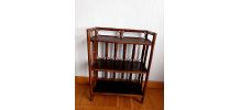 Etagère en rotin vintage 1960 