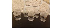 Lot de 6 verres vintage – Élégance et charme