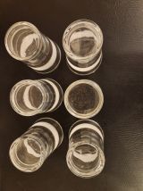 Lot de 6 verres vintage – Élégance et charme