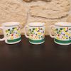 Lot de 3 tasses “8 à huit” – vintage graphique