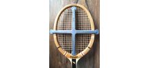 Ancienne raquette de tennis en bois Sydney (Robert Haillet) 
