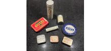 Anciennes boîtes de médicaments,  lot de 8