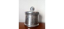 Bonbonnière vintage en verre églomisé 
