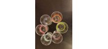 6 verres orientaux anciens – charme et couleur