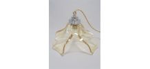  Suspension en verre or 