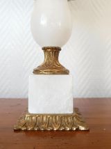 Lampe albâtre et bronze doré 