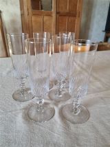 6 flûtes à champagne