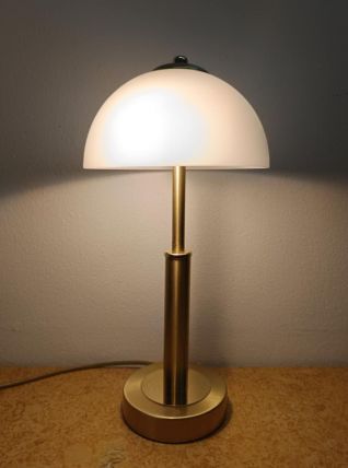 Lampe de bureau dorée style art déco 
