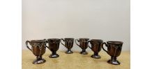 6 mazagrans vintage Sars Poterie 