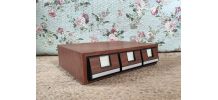 Boite de rangement pour cassettes audio (années 70/80)