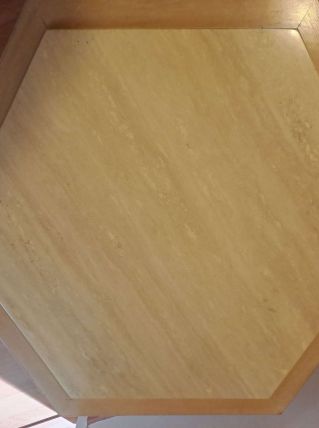 Table basse en travertin