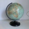 Globe vintage 1960 terrestre lampe Süd-west verlag Munchen  