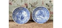 Assiettes de collection Delfts Boch (scènes de chasse)