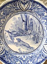 Assiettes de collection Delfts Boch (scènes de chasse)