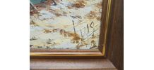 Tableau – Village bord de mer 