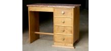 Accueil / Adorable bureau Art Deco en chêne et marbre