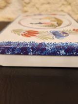 Boîte à gâteaux rétro – motif folklorique, métal peint