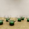 Six verres Luminarc 1970 vert 