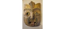 Masque tribal art africain bois sculpté