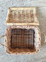Panière en bois tressé (2 anses)