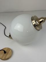 Ancienne SUSPENSION EN OPALINE 23 CM XL vintage