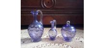 Cristal de sevres 3 pièces (violet)