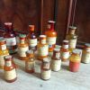 Rare ! 14 anciens flacons de pharmacie (flacons d'apothicair