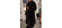 Manteau véritable fourrure