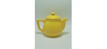  Théière vintage jaune 